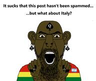 argentina arm bbc blacked bolivia brown_eyes brown_skin but_what_about clothes country countrywar ear earring flag flag:argentina flag:bolivia hairy hand mustache nail_polish nails nose_piercing open_mouth queen_of_spades stubble subvariant:slutson tattoo text unibrow variant:cobson whataboutism // 1458x1233 // 162.0KB