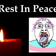 animated clothes flag glasses open_mouth pixiz poster purple_hair soyjak stubble text tongue tranny trаnnу variant:bernd yellow_teeth // 540x405 // 1.7MB