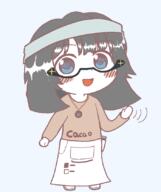 avengers beanie blush clothes full_body glasses gyate_gyate hair necklace open_mouth smile soy soyjak soylent variant:soytan wave // 701x835 // 50.0KB