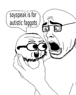 ball glasses mouth_open onion soyjak speech_bubble variant:talkingballsoyjak // 1080x1350 // 69.1KB