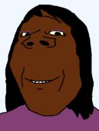 brown_skin clothes eye_shadow female girl hair looking_at_you makeup smile subvariant:annabelle subvariant:wholesome_soyjak teeth variant:gapejak // 582x772 // 30.5KB