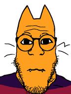 2_gay_cats animal cat orange_skin paul_(2_gay_cats) subvariant:neutralplier variant:markiplier_soyjak // 600x800 // 14.2KB