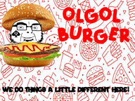 burgers fast_food food food_chain fries glasses ketchup lettuce lines looking_at_you meta:namefags olgol_(user) patty pizza queen_of_spades redtext restaurant sesame_seeds smile soda spade stars stubble subvariant:olgolstein tasty text tomato unhealthy variant:cobson white_skin // 800x600 // 737.6KB