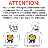 award concerned ear fell_for_it_again_award glasses open_mouth psyop red_text steganography stubble text transphobia twitter variant:soyak woahjack wojak x xitter // 930x929 // 254.2KB