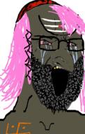 brown_troonjak forehead_lines forehead_mark happy_merchant hindu hinduslop meta:tagme pajeet pink_hair // 636x1000 // 117.1KB