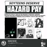 'teen ack album_cover angry crying emblem hazard_duty_pay jpegmafia laughing music nate playstation pointing pointing_at_viewer punisher_face soyjak_party subvariant:feralsquirrel subvariant:jartycuck thougher troon variant:chudjak variant:cobson variant:cryboy_soyjak variant:gapejak variant:soyak variant:soytan // 1900x1900 // 613.4KB