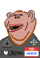amerimutt bald bloodshot_eyes celtic_cross coomer deus_ex ear flag:transgender_pride_flag ginger gooner hello_my_name_is_(sticker) i_love john8_44_(namefag) larp larper meta:namefags red_lips rotten_teeth speech_bubble speech_bubble_empty subvariant:impish_amerimutt tan_skin transgender_flag transheart trend:slopjak variant:impish_soyak_ears white_background yellow_teeth // 700x1000 // 44.7KB