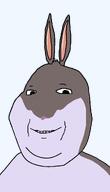 big_chungus bugs_bunny looney_tunes pink_nose rabbit rabbit_ears subvariant:wholesome_soyjak subvariant:wholyjak transparent_background variant:gapejak // 1200x2100 // 85.8KB