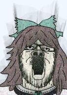 anime bowtie okuu radiation reiuji_utsuho touhou variant:a24_slowburn_soyjak video_game // 454x640 // 830.9KB