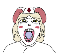 anthro blushing ear female femjak furry glasses looking_at_you lorna_(terrible_mouse) mouse mouse_ears open_mouth remastered subvariant:bridget terrible_mouse variant:bernd variant:gapejak woman yellow_sclera // 1445x1296 // 38.8KB