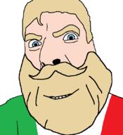 artist:sectionalism beard blue_eyes clothes italy mustache nordic_chad smile variant:cobson yellow_hair // 775x849 // 21.7KB