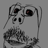 angry animated bloodshot_eyes clenched_teeth distorted glasses japanese_text kyorokyoro mustache poyopoyo soyjak stubble subvariant:scholar text variant:gapejak // 323x400 // 525.5KB