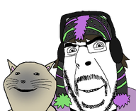 andrew_visser animal animal_ears cat clothes fur glasses hair hat looking_at_you mustache no_background pompom smile streamer subvariant:impish_meowjak transparent_background variant:cobson variant:impish_soyak_ears whisker white_skin // 1062x870 // 160.3KB