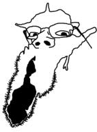 anthropomorphism beard cum cum_on_mirror cum_splatter cumsplatter glasses no_ears non_human open_mouth stubble variant:splatjak // 597x805 // 14.0KB