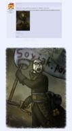 arm art classical_art_parody clothes crooked_teeth doctor dr_soyberg drawfag drawing drawn_background flag full_body glasses hand open_mouth request soyjak stubble sword variant:volcanojak // 1376x2496 // 2.7MB