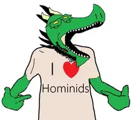 Age_of_fire Irelianova Wistala dragon green meta:barely_a_soyjak monster reptile skin variant:dragonjak variant:shirtjak yellow_eyes // 516x465 // 46.5KB