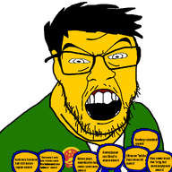 anime asian award belarus black_hair china germany green_jacket green_shirt japan jewtuber meta:namefags mr_asianpie soyjak soyspeak variant:feraljak white_supremacist yellow_skin youtube youtuber // 1025x1025 // 82.5KB