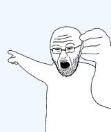 angry arm crab deadliest_catch glasses hand mustache open_mouth pointing punch soyjak stubble transparent_background variant:crabjak // 1170x1395 // 23.2KB