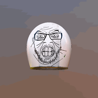 3d 5soyjaks angry animated glasses helmet moving mustache open_mouth soyjak stretched_mouth stubble trend:soyjak_trio variant:feraljak variant:gapejak variant:markiplier_soyjak variant:tony_soprano_soyjak wrinkles // 480x480 // 3.6MB