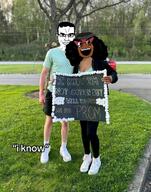 black_skin bleached brown_skin bwc chud cotton irl irl_background prom racemixing soylent_(creamy_chocolate) subvariant:soyniqua variant:chudjak variant:soytan // 1042x1323 // 2.0MB