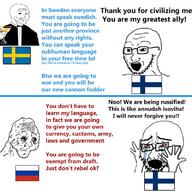 champagne crying finland flag:finland flag:russia flag:sweden glasses russia suit_and_tie sweden variant:cryboy_soyjak variant:soyak variant:wojak wojak // 800x800 // 109.1KB