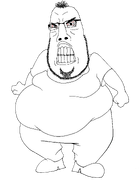 angry bloodshot_eyes clenched_fist clenched_teeth fat hair subvariant:hairson subvariant:mexibrap template variant:cobson // 2500x3444 // 400.5KB