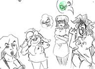 art barneyfag clothes doom ear female glasses hair open_mouth soyjak stubble variant:feraljak variant:impish_soyak_ears variant:soyak // 903x660 // 295.6KB