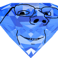 animated gem gem_skin glasses shiny smile soyjak subvariant:wholesome_soyjak teeth transparent_background variant:gapejak // 238x160 // 878.9KB