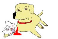 2soyjaks animal blood bloodshot_eyes boykissersilly_cat cat collar dog ear glasses leg nose open_mouth smile stubble subvariant:nucob tail variant:bernd variant:cobson // 688x460 // 37.1KB