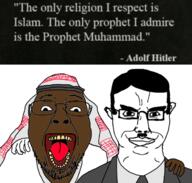 adolf_hitler hitler_mustache islam mudslime muhammad muslims muzzie variant:bernd variant:chudjak // 710x676 // 448.4KB