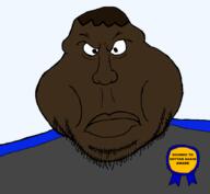 award badge blue blush brown_hair brown_skin eyes fat gooned_to_soytan_again_award grey hair jake jakparty_soy lips looking_to_the_left meta:op_took_a_selfie_of_xerself mutt nigger nose shitskin subvariant:meximutt subvariant:meximutt_front text ugly variant:meximutt // 918x845 // 55.3KB