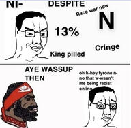 black_skin cringe nigger nordic_chad racism scared surprised variant:chudjak // 952x930 // 296.5KB