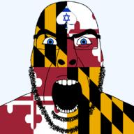 angry beard blue_eyes facial_mark flag flag:israel flag:maryland forehead_mark glasses hair israel looking_at_you maryland open_mouth queen_of_spades soyjak spade star_of_david state stubble subvariant:cobson_front2 subvariant:spadeson thick_eyebrows united_states variant:cobson // 800x800 // 51.7KB