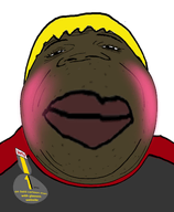 1_year_on_bald_men_with_glasses_website award badge big_mouth blush deformed distorted meta:not_oc meta:tagme nose subvariant:hunky_twink_sex_machine variant:alicia wig yellow_hair // 400x486 // 126.4KB