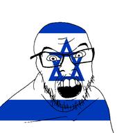 angry country flag glasses israel jacksepticeye looking_at_you mustache open_mouth soyjak stubble teeth variant:feraljak youtube // 1500x1500 // 28.8KB
