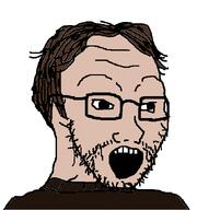 glasses science scientist soyjak stubble the_thing variant:soyak // 632x676 // 38.4KB