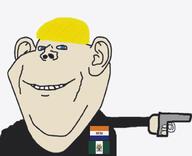 blond bowl_cut dylann_roof gun rhodesia south_africa total_nigger_death variant:impish_soyak_ears // 600x486 // 101.1KB