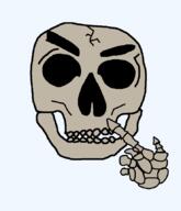 closed_mouth hand raised_eyebrow series:skeletonjaks skeleton skull soyjak subvariant:chudjak_front thinking variant:chudjak // 740x859 // 36.2KB
