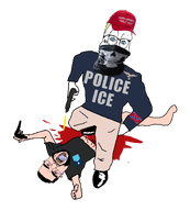 ack alex_pretti blood clothes dead flag:confederate_states_of_america flag:minnesota gun hat ice maga make_america_great_again minnesota nazism police schutzstaffel shooting skull_mask variant:bernd variant:chudjak variant:cobbert