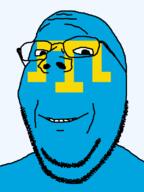 crimean_tatar flag flag:crimean_tatar glasses looking_at_you smile soyjak stubble subvariant:wholesome_soyjak teeth variant:gapejak // 600x800 // 62.7KB