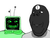 2soyjaks 8_ball antenna are_you_soying_what_im_soying bald bow clothes dandy's_world roblox smile subvariant:wholesome_soyjak teeth text toodles tv_(4chan) variant:gapejak variant:markiplier_soyjak vee // 1024x768 // 161.5KB