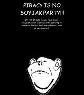 anti_piracy bad_spelling bald black_background comic_sans comic_sans_ms copyright frown poor_spelling shitty_spelling variant:impish_soyak_ears white_text // 1023x1153 // 122.2KB