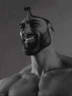 ai_but_not_completely_ai_doe angry animated beard brain brainlet buff closed_eyes deformed ear ext=gif eyebrows grey_skin hair meta:ai_generated meta:not_oc meta:the_fact_that_this_wasn't_posted_here_before_is_fucking_astonishing muscles nas:gigachad nose retard retarded screaming small_brain teeth