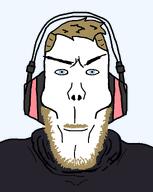 a10_eyes blond blue_eyes buff clothes hair headphones moustache no_glasses pewdiepie subvariant:euroaryan subvariant:euromutt trend:aryan variant:markiplier_soyjak youtube youtuber // 1039x1300 // 41.7KB