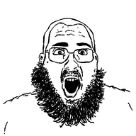 animated ear glasses open_mouth soyjak stubble variant:unknown wings_of_redemption // 1000x1000 // 86.2KB