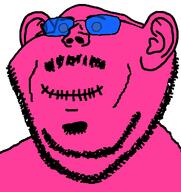 blue_glasses closed_mouth doll ear glasses mustache pink_skin stubble subvariant:felix variant:impish_soyak_ears // 598x633 // 16.3KB