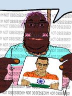 black_skin hindu hinduism im_not_obsessed india indo-aryan speech_bubble subvariant:chudjak_front subvariant:muscular_chud subvariant:nuplier swastika tranny variant:chudjak variant:markiplier_soyjak // 449x604 // 191.4KB