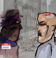 apocalypse award bald battle cloudy_with_a_chance_of_meatballs hello_my_name_is_(sticker) jacoffson_(user) jimbo_(namefag) meta:namefags meta:op_is_a_shalala_for_not_adding_a_variant_tag_also_keep_leaking_mustard oneshot vantablack variant:alicia variant:unknown vs // 494x506 // 366.6KB