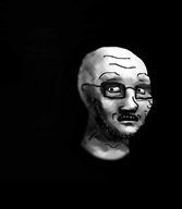 2soyjaks concerned dark forehead_lines glasses hair looking_at_you nose ominous scared shading shadow sharp_teeth stubble subvariant:longplier subvariant:schizojak subvariant:soyak_(concerned) teeth variant:markiplier_soyjak variant:soyak worried // 1251x1440 // 316.6KB