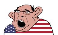 amerimutt angry balding brown_skin country ear fat flag glasses nas:amerimutt soyjak united_states variant:cobson // 1127x685 // 58.0KB
